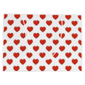 Elegante Heart Form große Geschenktasche Große Geschenktüte (Rückseite)