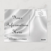 Elegante Heart Frame Postkarten (Rückseite)