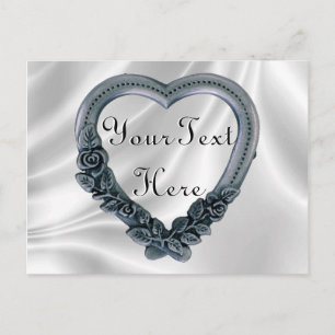 Elegante Heart Frame Postkarten