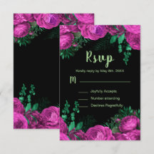 Elegante heiße rosa Blumen Sweet Sixteen