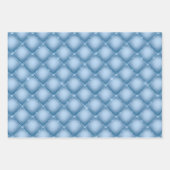 Elegante hellblaue Glitter-Glam-Muster Geschenkpapier Set (Vorderseite 3)