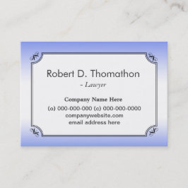 Elegante hellblaue informative Visitenkarte Terminkarte