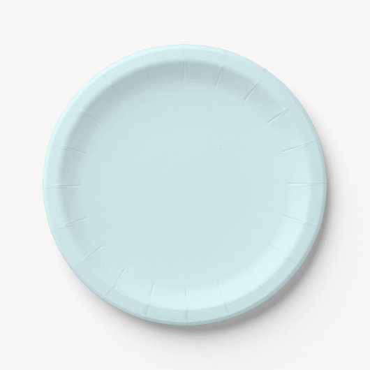 Elegante, helle blaue Papierplatte Pappteller (Vorderseite)