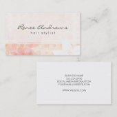 Elegante helle Blume Visitenkarte (Vorne/Hinten)