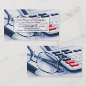 Elegante helle Buchhaltungs-Visitenkarte Visitenkarte (Vorne/Hinten)