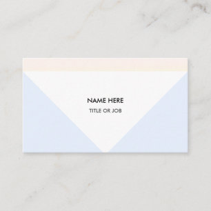 Elegante helle Goldrose, Blau und Weiß Visitenkarte