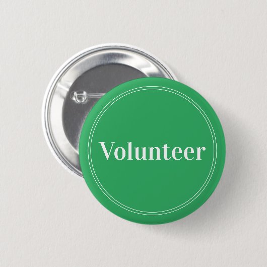 Elegante, helle, grüne Button-Back-Volunteer-Taste Button (Vorne & Hinten)