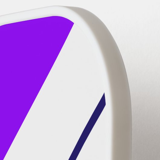 Elegante, helle, Lila Streifen Pickleball Schläger (Linke Seite)