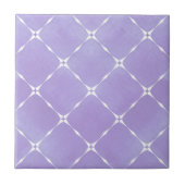 Elegante, helle Mauve & White Plätze Fliese (Vorderseite)