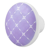 Elegante, helle Mauve & White Plätze Keramikknauf (Rechts)