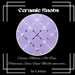 Elegante, helle Mauve & White Plätze Keramikknauf