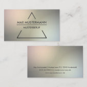 Elegante helle moderne pyramide Visitenkarten Visitenkarte (Vorne/Hinten)