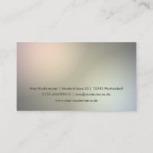 Elegante helle moderne pyramide Visitenkarten Visitenkarte (Rückseite)