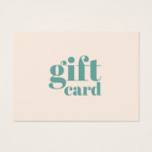 Elegante helle Pastel Schönheitskarte (Vorderseite)