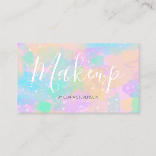 elegante, helle Pastellfarbe Visitenkarte (Vorderseite)