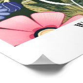 Elegante, helle Pastellfarben Frühlingsblumen #7 Poster (Ecke)