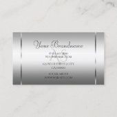 Elegante, helle Silbernobelbriefe mit Diamanten Visitenkarte (Rückseite)