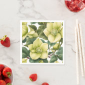 Elegante Hellebore-Blume Serviette (Beispiel)