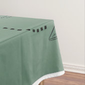 Elegante hellgrüne Abschluss-Muster-Tischdecke Tischdecke (Beispiel)