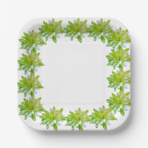 Elegante hellgrüne Blume mit Blumen