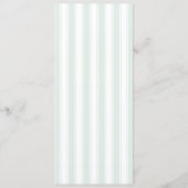 Elegante hellgrüne Menüvorlage Menükarte (Rückseite)