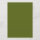 Elegante hellgrüne Monogramm-Hochzeitsprogrammkart Programm (Rückseite)
