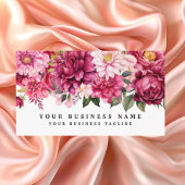 Elegante, hellrosa Blume Business Cards Visitenkarte