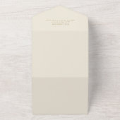 Elegante, hellrosa, florale Hochzeit All In One Einladung (Außenbereich)