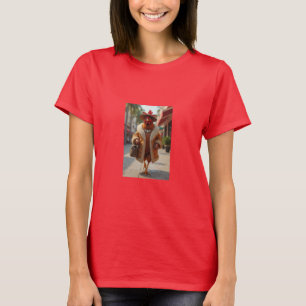 elegante Henne mit T - Shirt