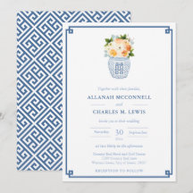 Elegante Herbst-Blume Ginger Jar Wedding