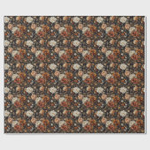 Elegante Herbst-Blume Herbst Botanicals Geschenkpapier (Flach)