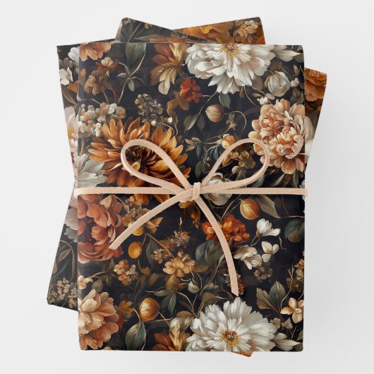 Elegante Herbst-Blume Herbst Botanicals Geschenkpapier Set (Beispiel)
