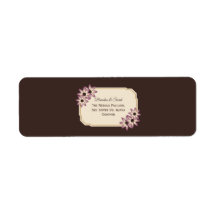 Elegante Herbst-Blumen-Hochzeitseinladungsvorlage