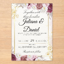 Elegante Herbst-Blumen-Kürbis-Hochzeitseinladungsk