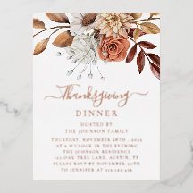 Elegante Herbst-Blumenblätter Thanksgiving Rose Go