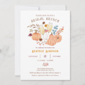 Elegante Herbst-Bridal-Dusche Einladung (Vorderseite)