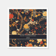 Elegante Herbst-Chinoiserie-Papierplatte