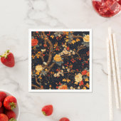 Elegante Herbst-Chinoiserie-Papierteller Serviette (Beispiel)