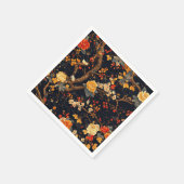 Elegante Herbst-Chinoiserie-Papierteller Serviette (Ecke)