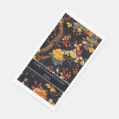 Elegante Herbst-Chinoiserie-Papierteller Serviette (Ecke)