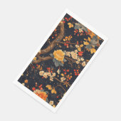 Elegante Herbst-Chinoiserie-Papierteller Serviette (Ecke)