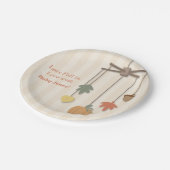 Elegante Herbst-Fall-Babyparty-Versorgungen Pappteller (Schrägansicht)