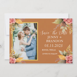 Elegante Herbst Foto: Save The Date