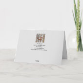 Elegante Herbst-Fox-Holzbaum-Malerei Poesie Karte (Rückseite)