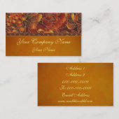 Elegante Herbst-Frost-Visitenkarte Visitenkarte (Vorne/Hinten)