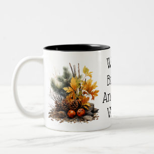 Elegante Herbst-Herbst-Zweitön-Tasse Zweifarbige Tasse