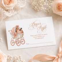 Elegante Herbst-Kürbis-Windel-Raffel-Baby-Party