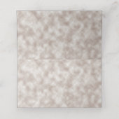 Elegante Herbst Orange Burgund Hochzeit Platzkarte (Innenseite Aufgefaltet)