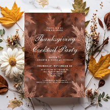 Elegante Herbst-Thanksgiving-Cocktailparty