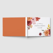 Elegante Herbstblätter Herbsthochzeit Gästebuch (Voll)